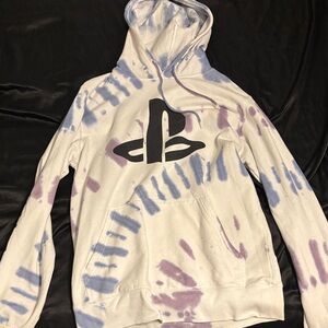 Sony Tie-Dye Hoodie - White, Purple, Blue